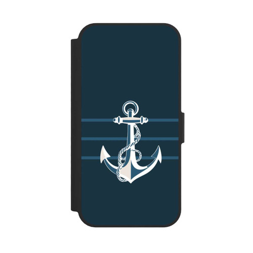 Apple iPhone 16e NIVOflip Anchor Line Blue with AI