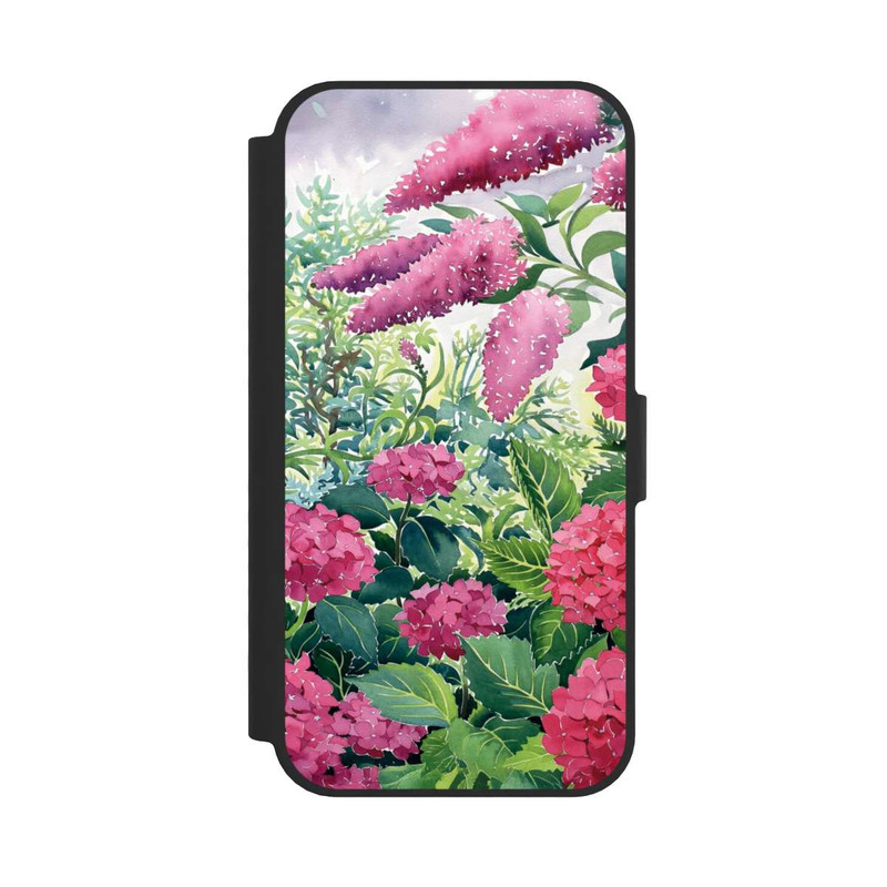 iPhone 16e NIVOflip Garden Hydrangeas and Buddleia by Christopher Ryland