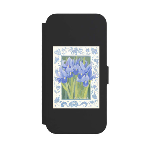 Apple iPhone 16e NIVOflip Blue Iris, by Jennifer Abbott