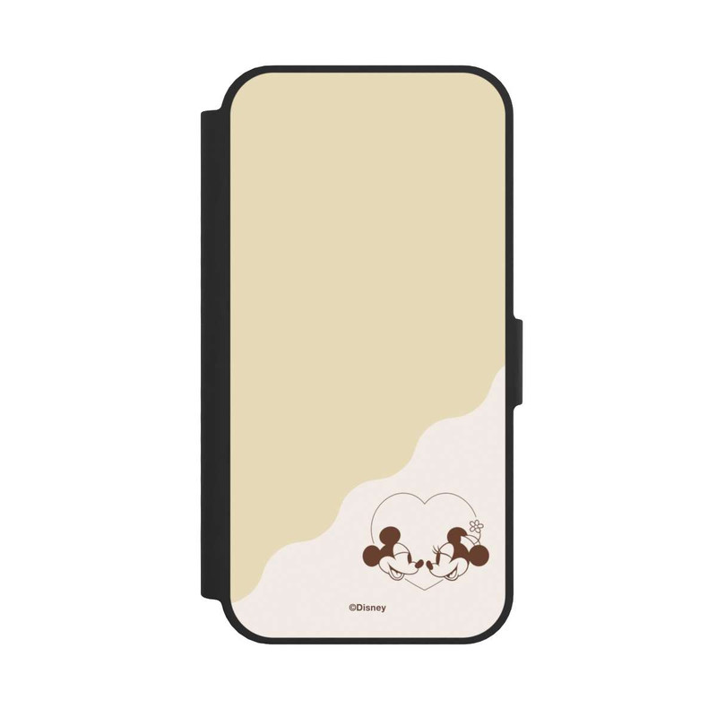 iPhone 16e NIVOflip Mickey and Minnie Love Heart Beige