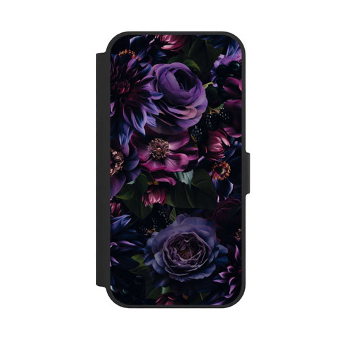 Apple iPhone 16e NIVOflip Dunkle Lila Blüten 