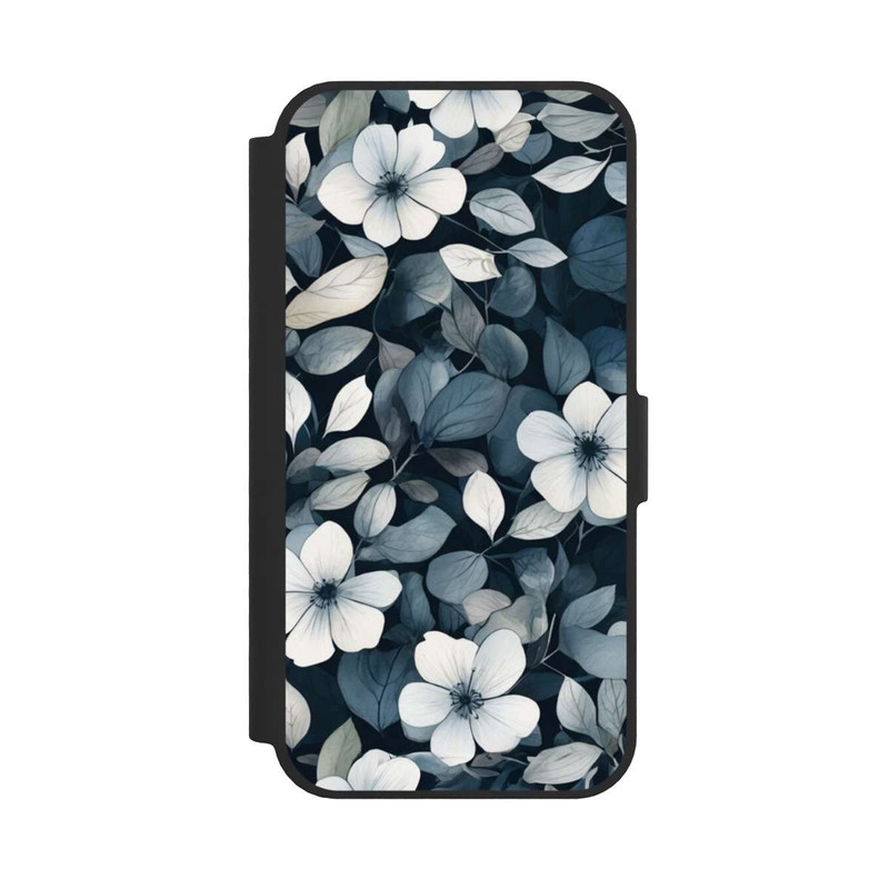 iPhone 16e NIVOflip Blaue Negativblumen mit KI