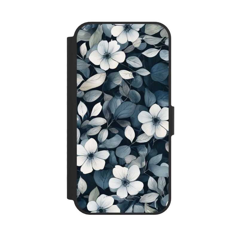 iPhone 16e NIVOflip Blaue Negativblumen mit KI