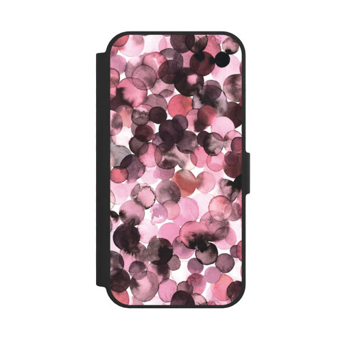 Apple iPhone 16e NIVOflip Purple Dots Watercolor