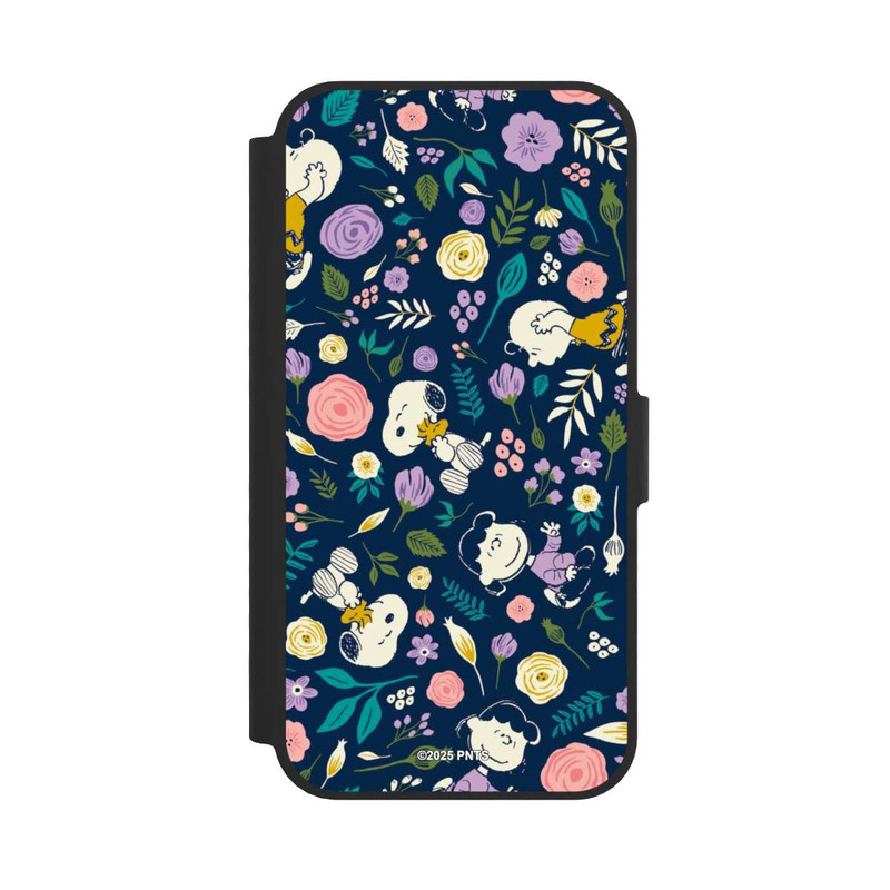 iPhone 16e NIVOflip Peanuts Dark Flower Pattern