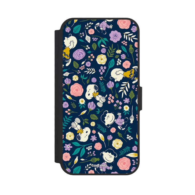 iPhone 16e NIVOflip Peanuts Dark Flower Pattern