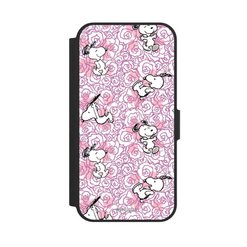 Apple iPhone 16e NIVOflip Peanuts Pink Roses Pattern