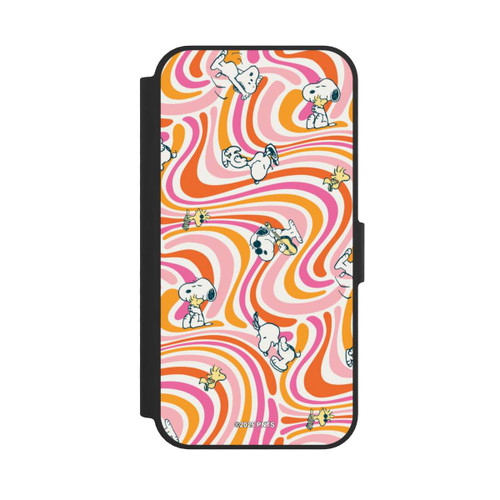 Apple iPhone 16e NIVOflip Peanuts Hippie Pattern Orange