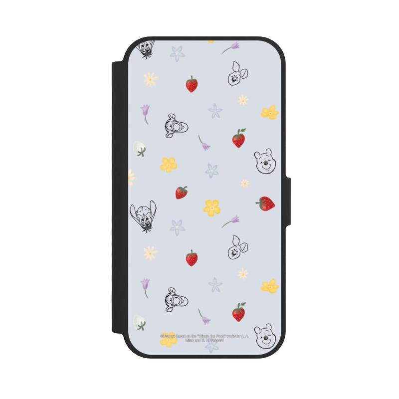 iPhone 16e NIVOflip Winnie Puuh und Freunde Erdbeer Muster Blau