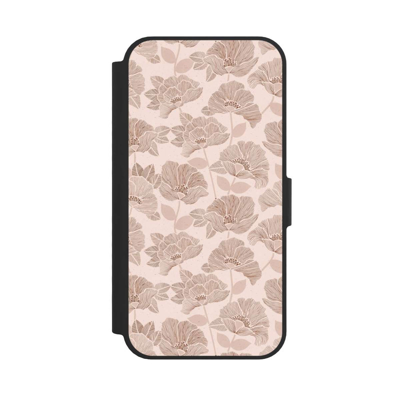 iPhone 16e NIVOflip Brown Floral Block