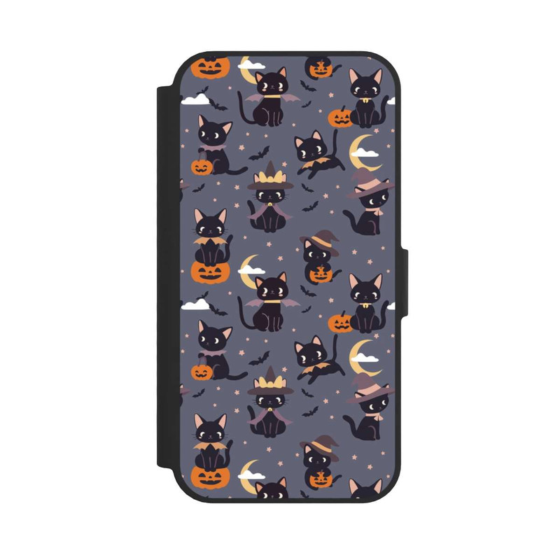iPhone 16e NIVOflip Cute Halloween Witch Cats and Pumpkins