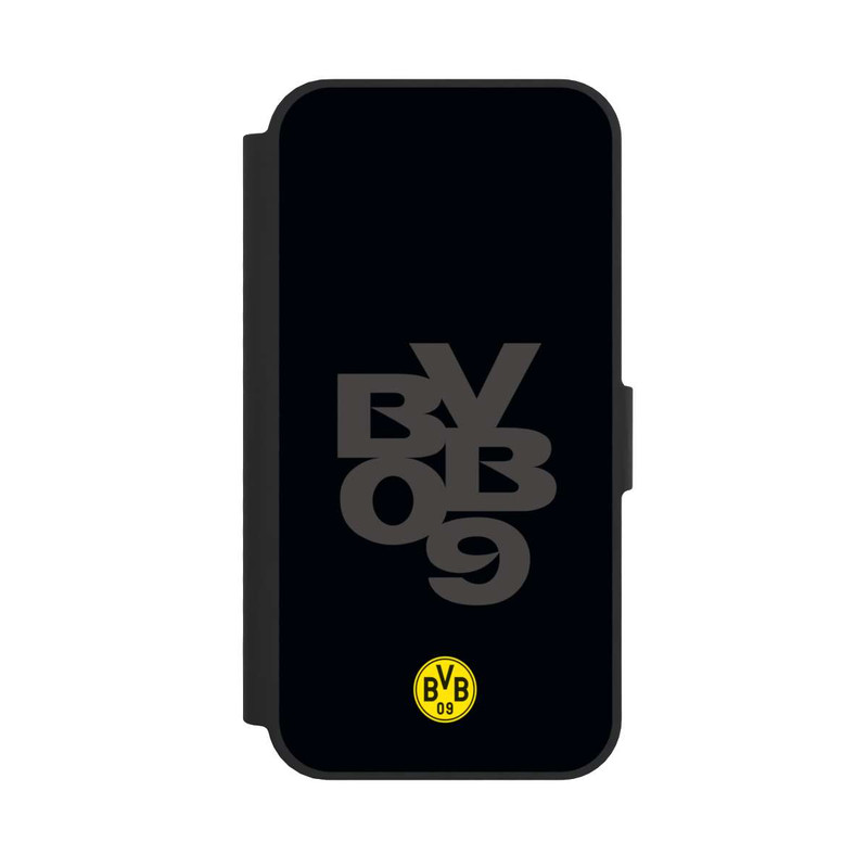 iPhone 16e NIVOflip BVB09 Grau Schwarz