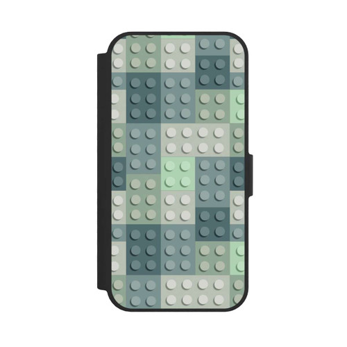 Apple iPhone 16e NIVOflip Green Blocks Pattern