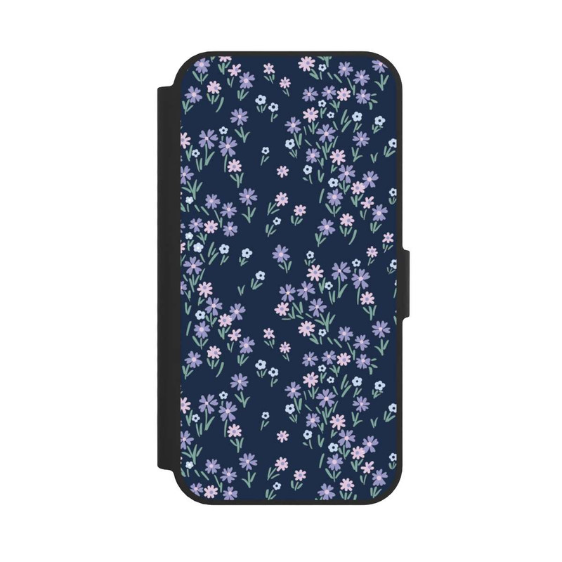 iPhone 16e NIVOflip Dark Blue Floral Theme