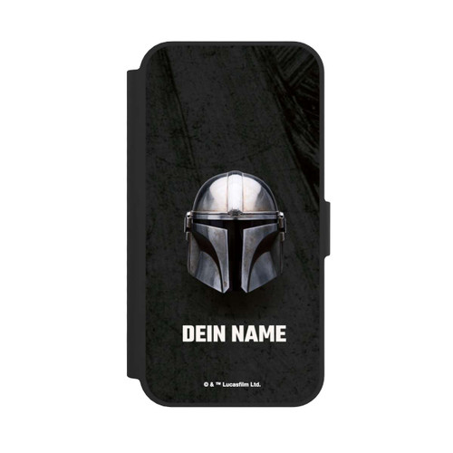 Apple iPhone 16e NIVOflip Star Wars Mandalorian Black Helmet Personalisierbar
