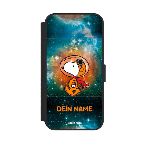 Apple iPhone 16e NIVOflip Snoopy Weltraumreisender Personalisierbar