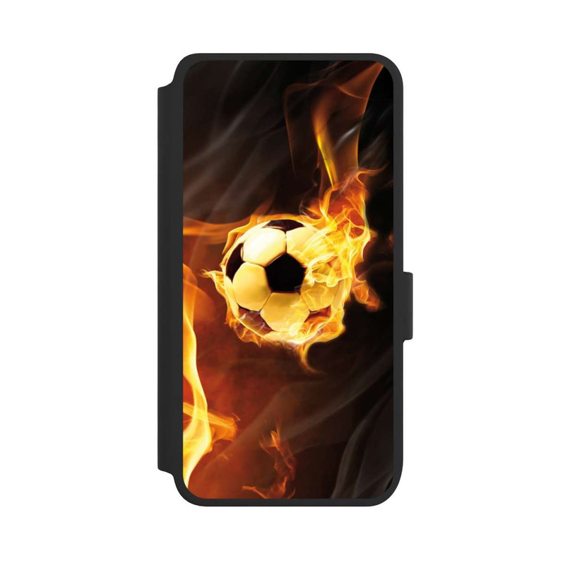 Galaxy S25 NIVOflip Fußball in Flammen
