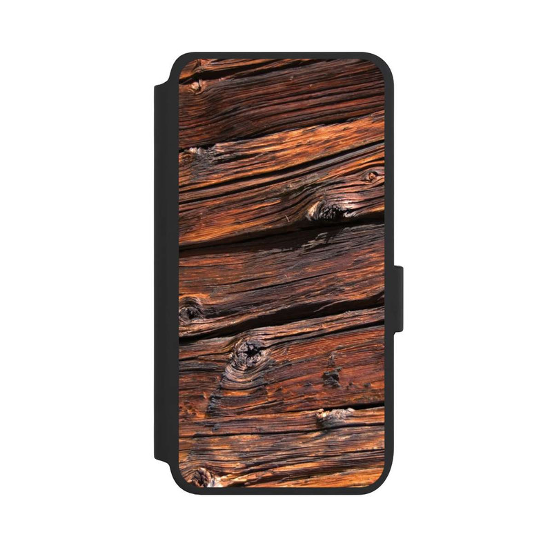 Galaxy S25 NIVOflip Verwitterte Holzplanken