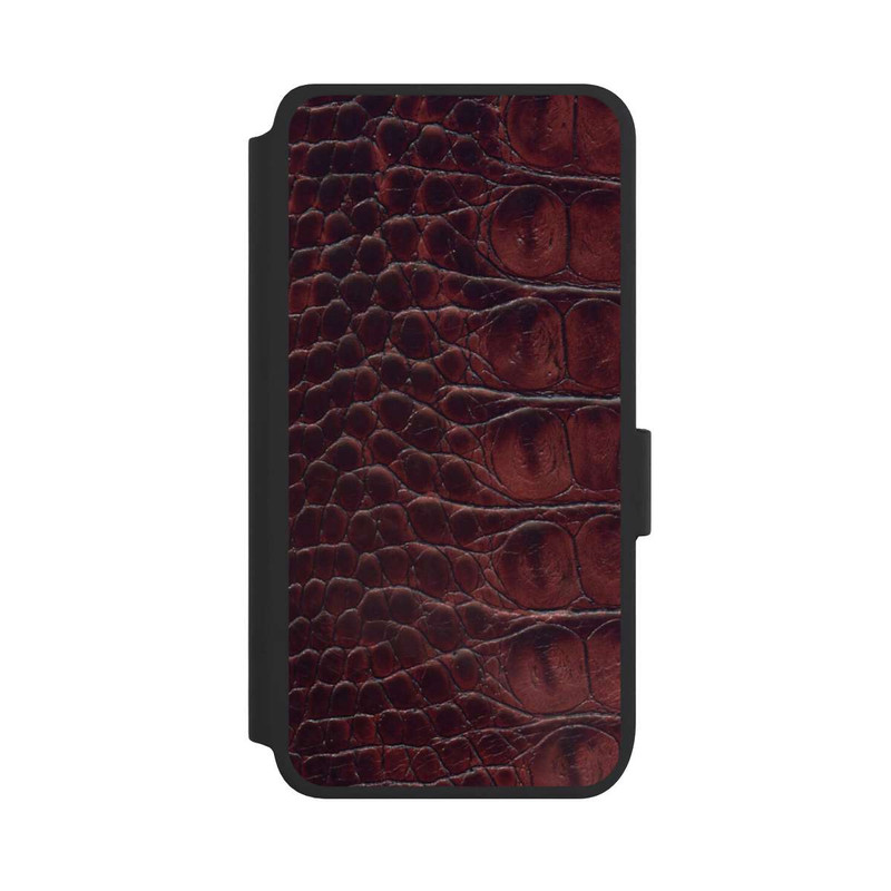 Galaxy S25 NIVOflip Cuir de Crocodile