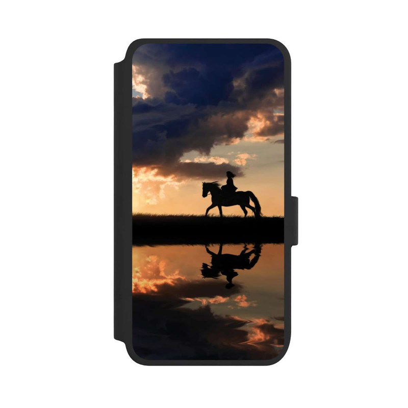 Galaxy S25 NIVOflip Randonnée à Cheval au Crépuscule