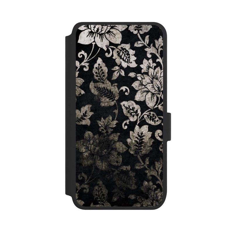 Galaxy S25 NIVOflip Silber Schwarz Vintage