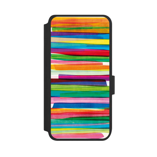 Samsung Galaxy S25 NIVOflip Rayures Colorées 1