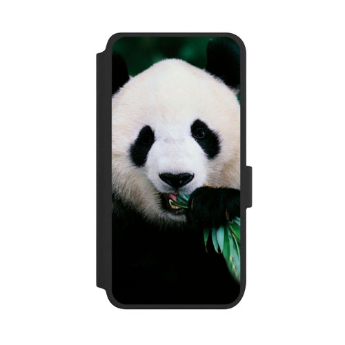 Samsung Galaxy S25 NIVOflip Panda mit Bambus
