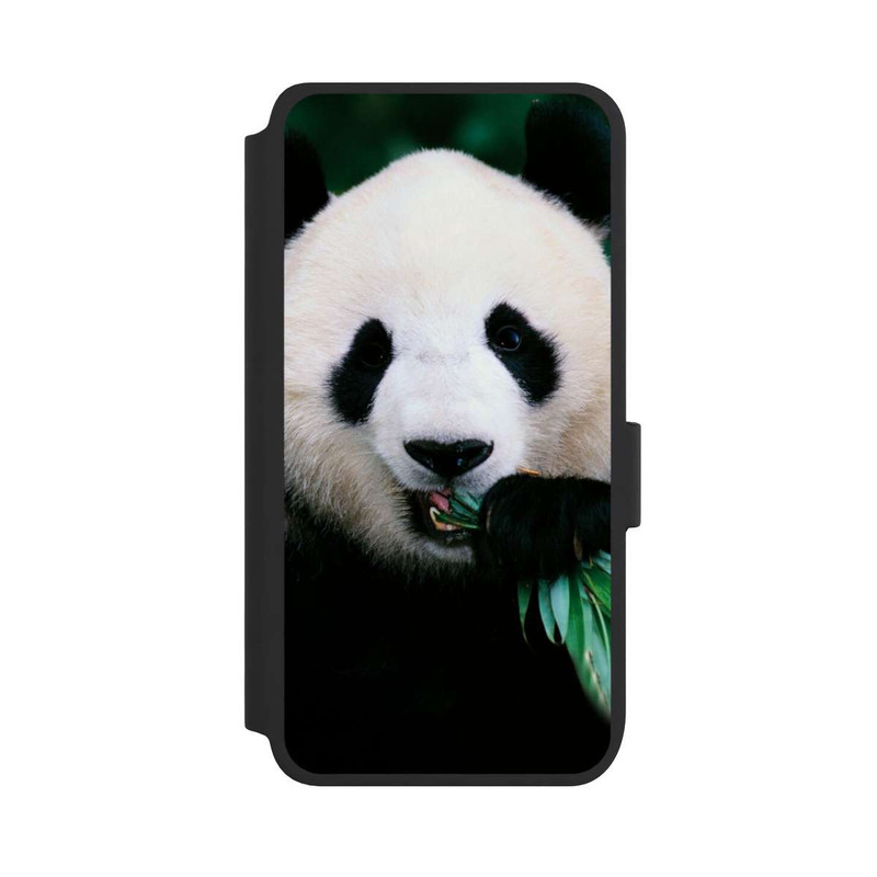 Galaxy S25 NIVOflip Panda mit Bambus