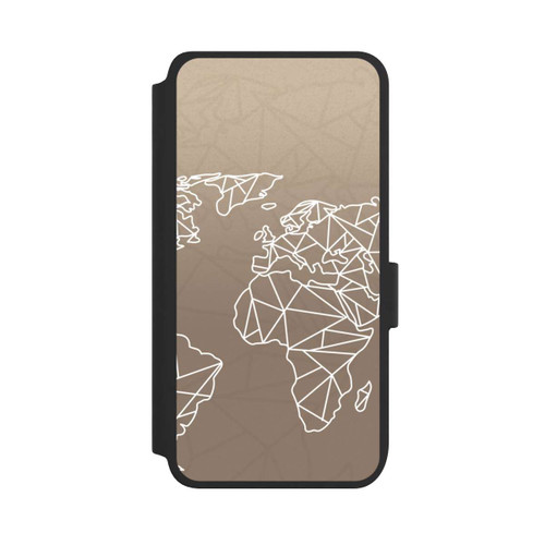 Samsung Galaxy S25 NIVOflip Worldmap Polygon