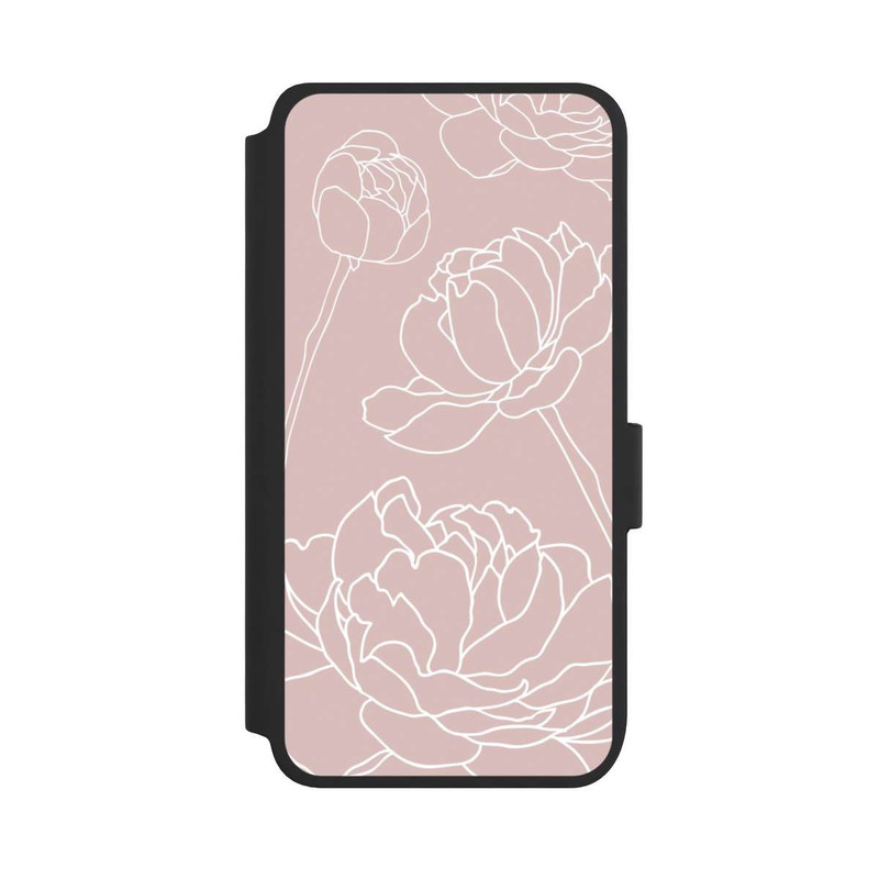 Galaxy S25 NIVOflip Blume auf Pink