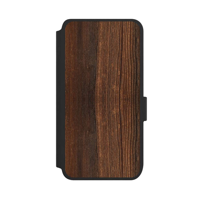 Galaxy S25 NIVOflip Walnut Wood Look
