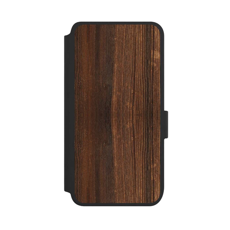 Galaxy S25 NIVOflip Walnut Wood Look