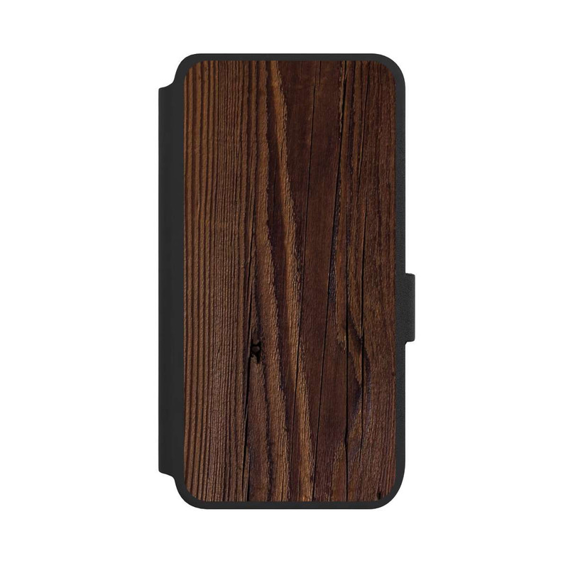 Galaxy S25 NIVOflip Look Grain du Bois