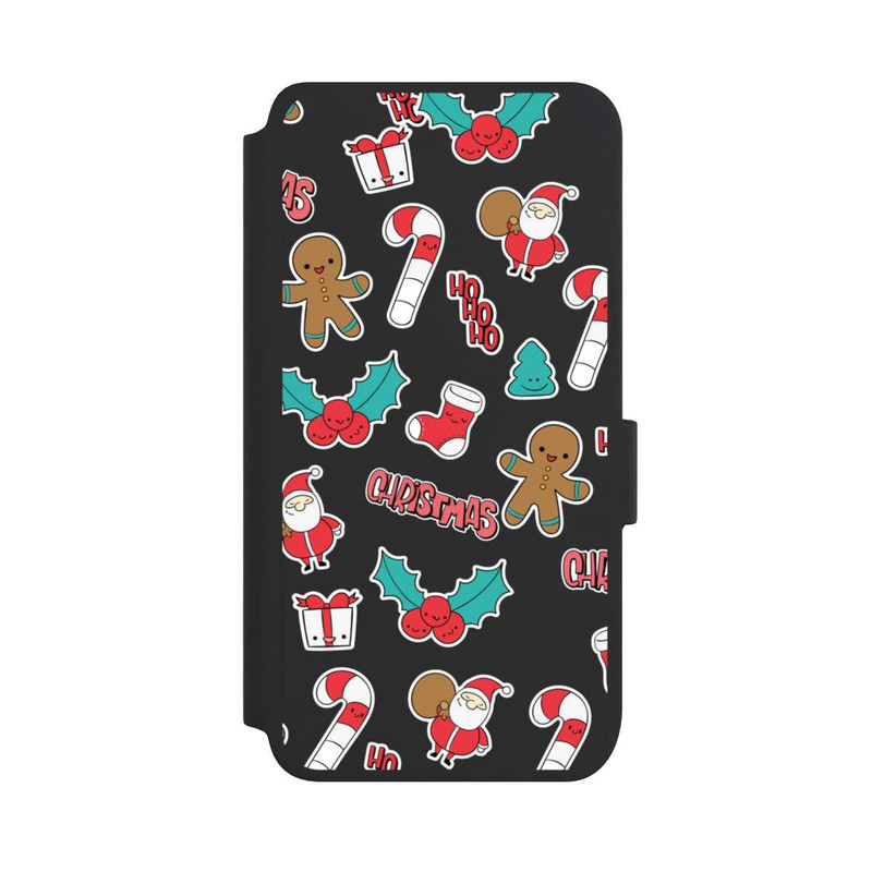 Galaxy S25 NIVOflip Christmas Pattern ohne Hintergrund