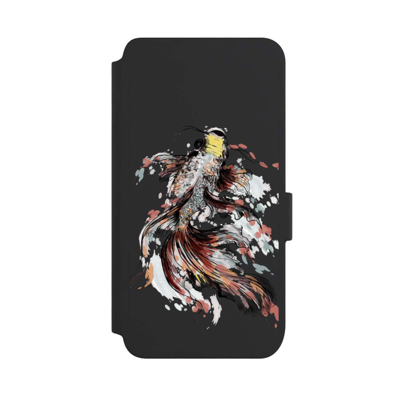 Galaxy S25 NIVOflip Koi (Watercolor) transparent