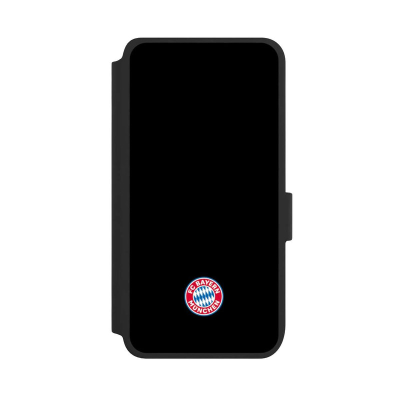 Galaxy S25 NIVOflip Logo FCB Classique Petit - Coloré sur Fond Noir
