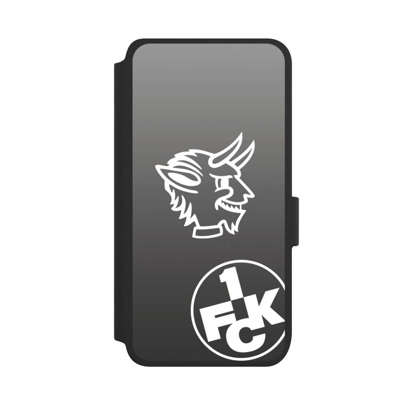 Galaxy S25 NIVOflip Teufelskopf FCK auf Schwarz