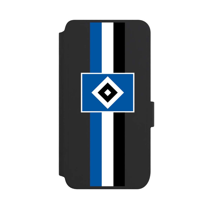 Galaxy S25 NIVOflip HSV Streifen - Blau-Weiß-Schwarz - ohne Hintergrund