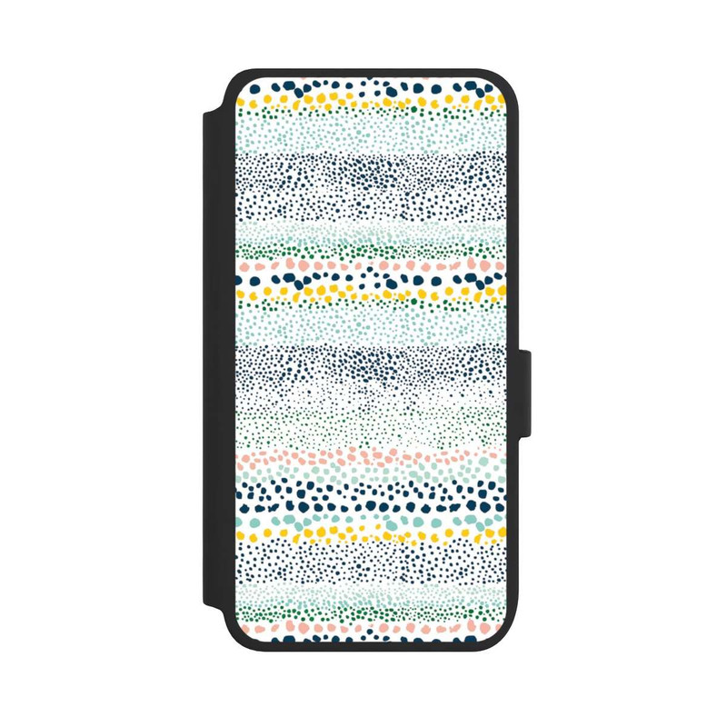 Galaxy S25 NIVOflip Petits Points Blanc Texturé