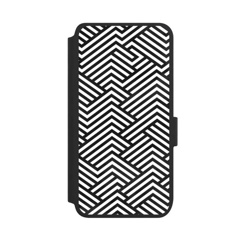 Samsung Galaxy S25 NIVOflip Schwarz und Weiß ZigZag