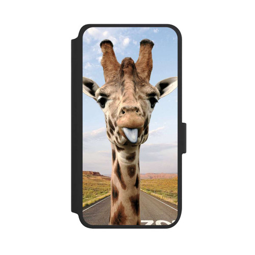 Samsung Galaxy S25 NIVOflip Giraffe auf der Straße