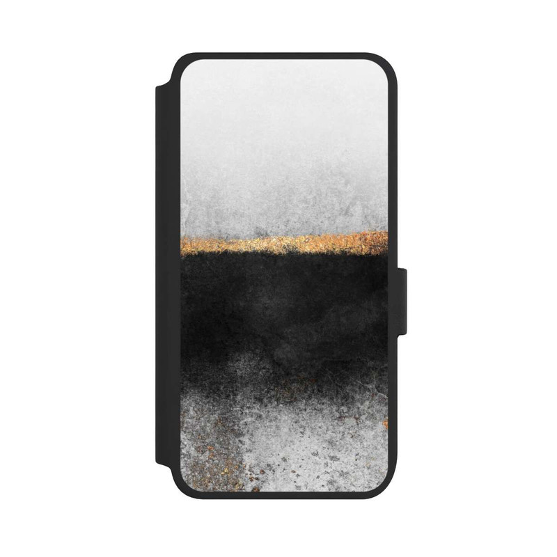 Galaxy S25 NIVOflip Ruß und Golddruck