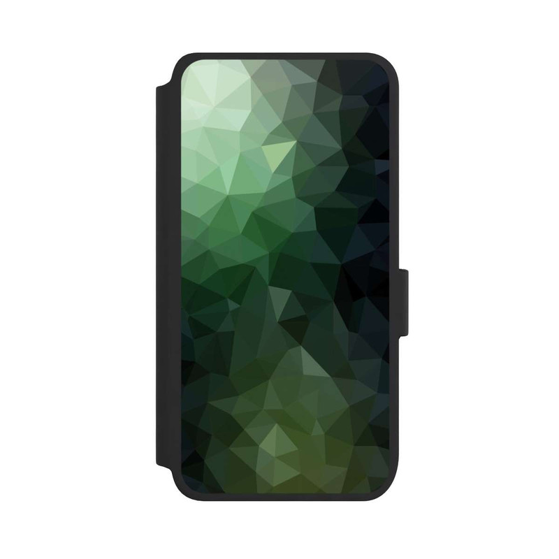 Galaxy S25 NIVOflip Polygonal Mosaic Green