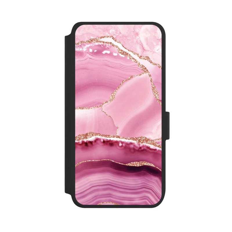 Galaxy S25 NIVOflip Meerjungfrauen Pink Marmor