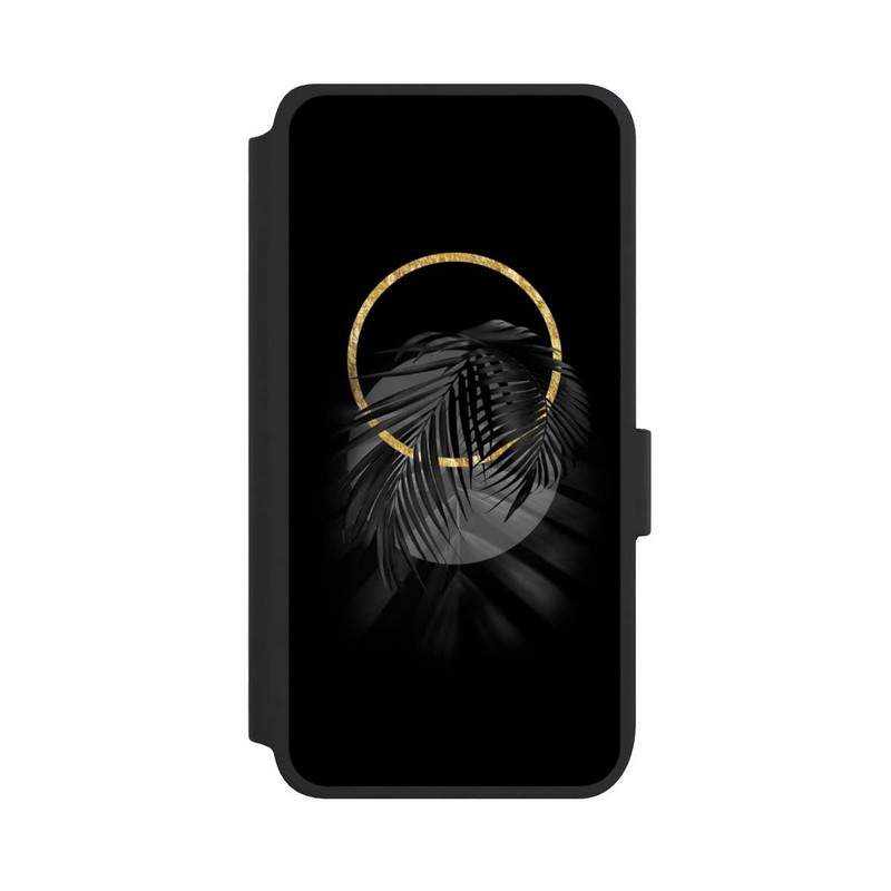 Galaxy S25 NIVOflip Feuille tropicale noire