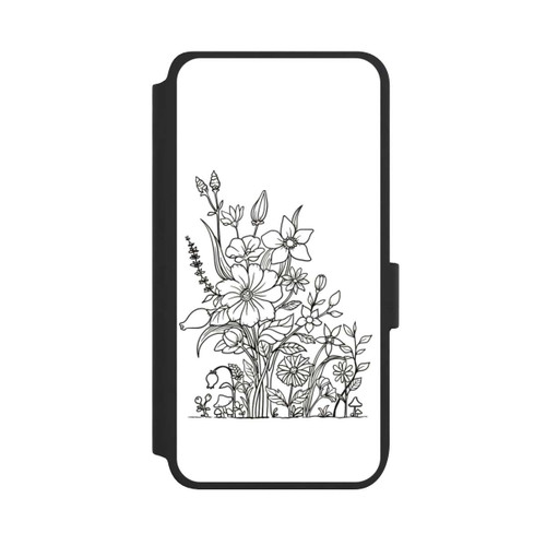 Samsung Galaxy S25 NIVOflip Flowers Line Art