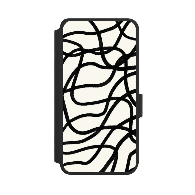 Galaxy S25 NIVOflip Lignes noires