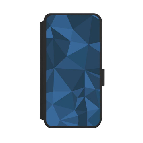 Samsung Galaxy S25 NIVOflip Polygon Pattern Blue