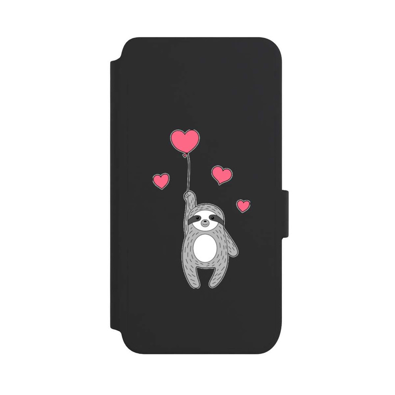 Galaxy S25 NIVOflip Love Sloth Transparent