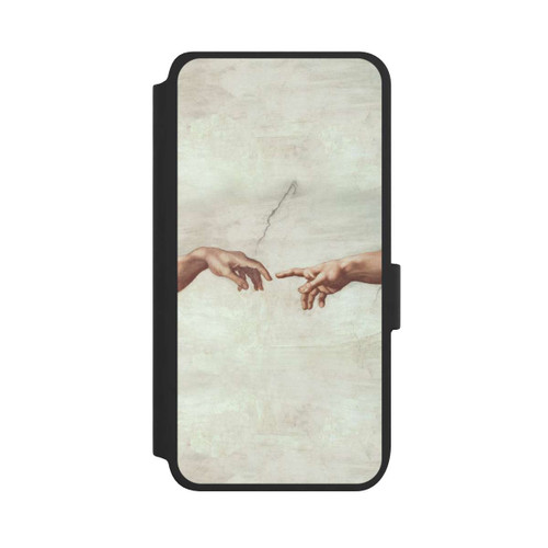Samsung Galaxy S25 NIVOflip Hands of God and Adam by Michelangelo Buonarroti